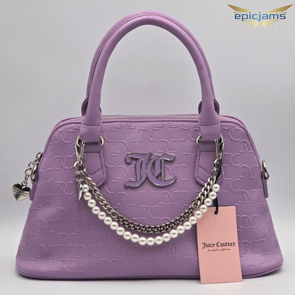 Juicy Couture Handbags - Juicy Couture Heritage Sporty Lavender Satchel Bag New